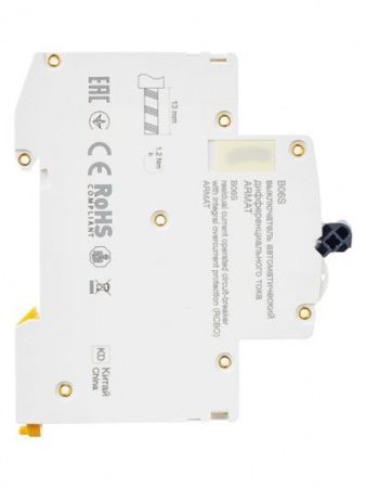 ARMAT Автоматический выключатель дифференциального тока B06S 1P+NP C25 30мА тип AC (18мм) IEK