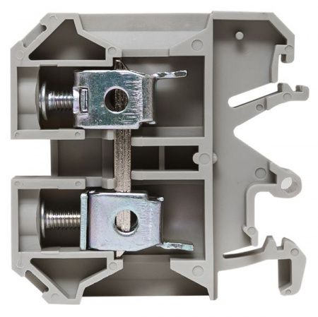 Клемма проходная винтовая JXB 10 мм2 серая EKF