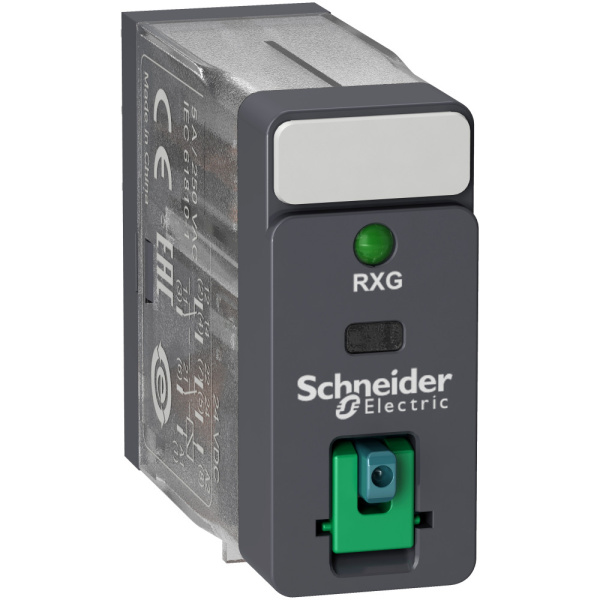 RXG22BD РЕЛЕ ПРОМЕЖУТ., 5А, 2С/О,=24В, КН. + LED