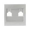 Валенсия лицевая панель розетки RJ-45 1-местная сталь EKF