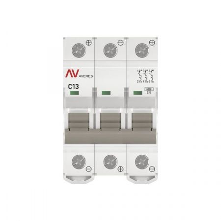 Выключатель автоматический AV-6 DC 3P 13A (C) 6kA  EKF AVERES