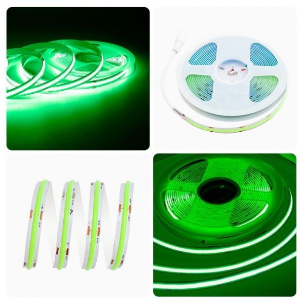 Светодиодная лента Apeyron 14W/m 512LED/m COB зеленый 5M 218ОО