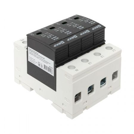 Ограничитель импульсных напряжений ОПВ-B/4P In 30кА 440В с сигн. EKF PROxima