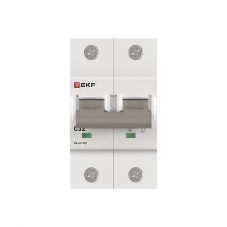 Автоматический выключатель ВА 47-125 2P 32А (C) 15кА PROXIMA EKF