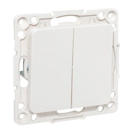 Стокгольм Механизм Выключателя 2-кл. проходного 10А винтовые клеммы белый EKF PROxima