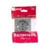 Валенсия лицевая панель розетки 1-местной с/з 16А графит с защ. штор. EKF