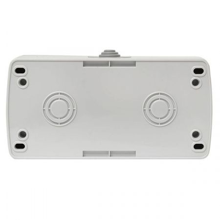 Мурманск Блок розетка 1-м 16А с заземлением с крышкой + 2-кл выключатель IP54 серый EKF