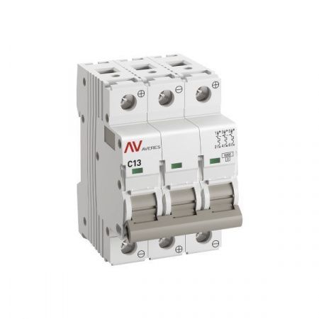 Выключатель автоматический AV-6 DC 3P 13A (C) 6kA  EKF AVERES
