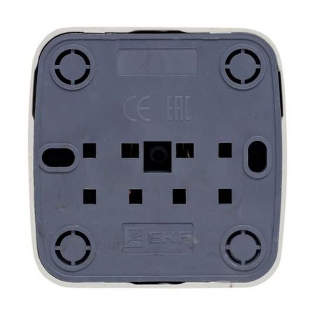 Минск Розетка 1-местная ОП 10А без заземления белая EKF Basic