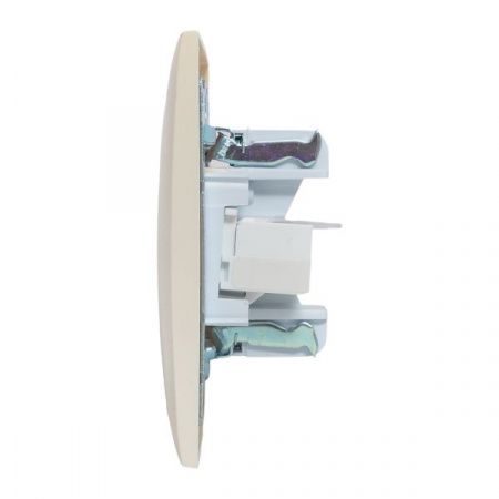 Валенсия розетка телефонная RJ-11 1-местная кремовая EKF PROxima