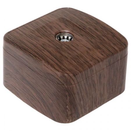 Розетка TV 1-местная ОП Минск 75Ом 5-862МГц тёмное дерево EKF