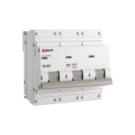 Автоматический выключатель ВА 47-100M 3P 125А (D) 10kA без теплового расцепителя EKF PROXIMA