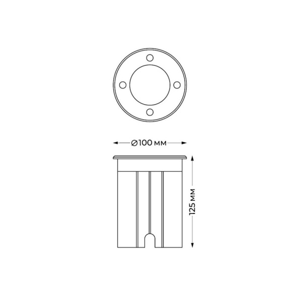 Грунтовый светильник Italline IT8308