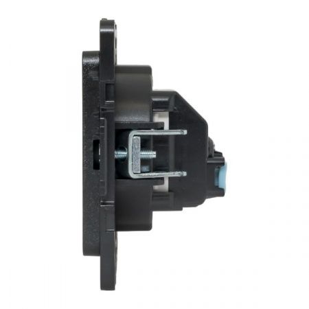 Стокгольм Механизм Розетки 1-местной б/з 10 А автоматические клеммы черный с защ. штор. EKF PROxima