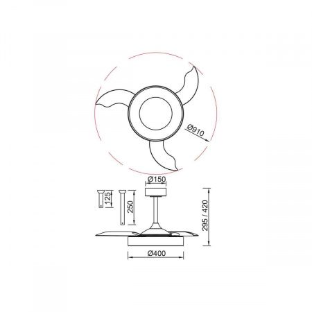 Люстра-вентилятор Mantra NISEKO FAN S 9092