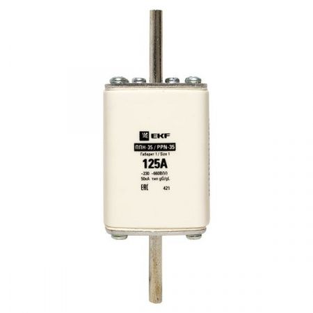 Плавкая вставка ППН-35 250/125А габарит 1 EKF