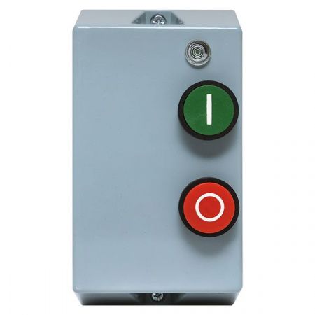 Пускатель магнитный ПМЛ-1230-9А-230В с тепловым реле 7-10А в корпусе IP65, с кнопками Пуск/Стоп, с индикацией