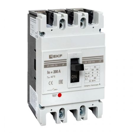 Выключатель автоматический ВА-99М 250/200А 3P 35кА EKF