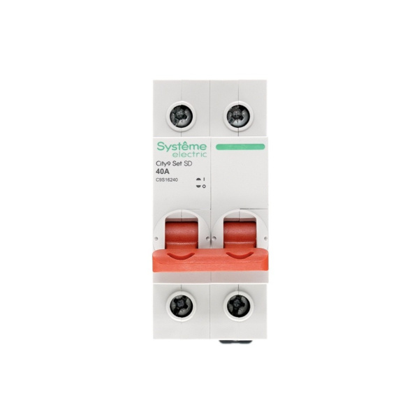 Выключатель нагрузки Systeme Electric City9 set вн 2p 40а 400в C9S16240