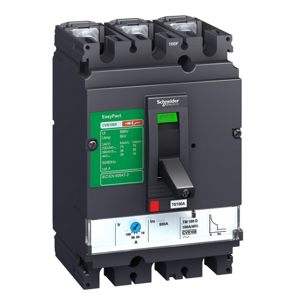 Выкл. Автом.  3П  200A  25кА/380В  3П3Т  TM-D  Easypact_CVS  SCH  LV525302