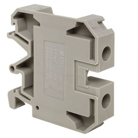 Клемма проходная винтовая JXB 10 мм2 серая EKF