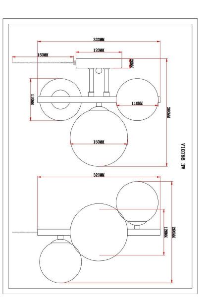 Бра Moderli Renny V10786-3W