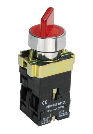 Переключатель LAY5-BK2465 2 положения красный NO+NC IEK