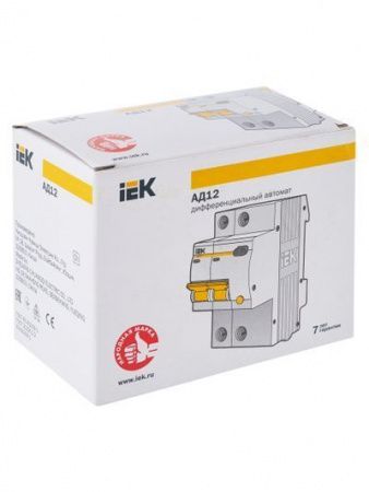 Диф. автомат  2П   6А  10мА  IEK  АД-12