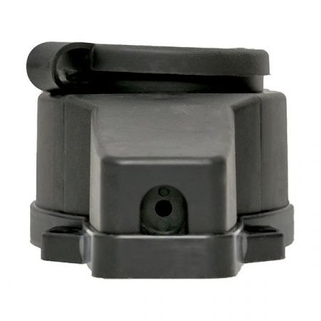 Розетка (колодка) четырехместная с защит. крышками каучуковая 230В 2P+PE 16A IP44 EKF Марс