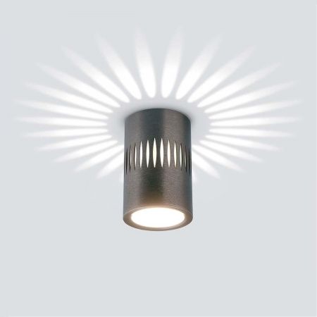 Потолочный светодиодный светильник Elektrostandard DLS026 7W 4200К графит a053601