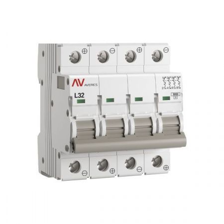 Выключатель автоматический AV-10 DC 4P 32A (L) 10kA EKF AVERES