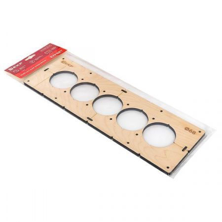 Шаблон для подрозетников c 5 отв. диам. 68 мм EKF Expert