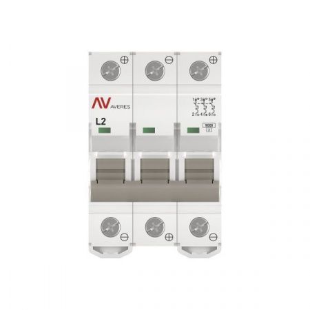 Выключатель автоматический AV-10 DC 3P 2A (L) 10kA EKF AVERES