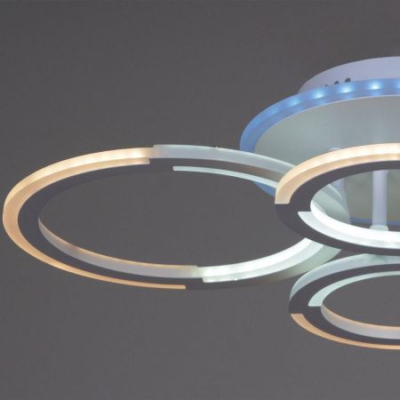 Потолочная светодиодная люстра Reluce 09820-3.3-2+2A WH (RGB)