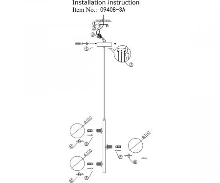 Подвесная люстра Kink Light Иона 09408-3A,19