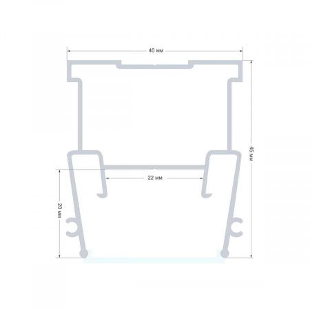 Профиль для натяжного потолка Apeyron 08-57