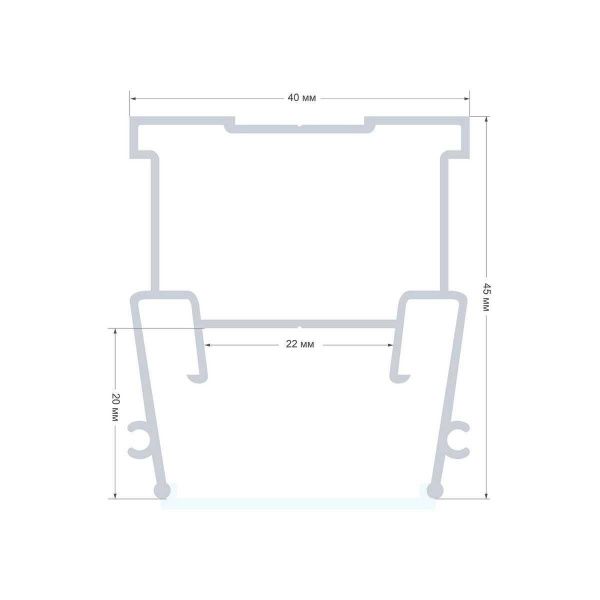 Профиль для натяжного потолка Apeyron 08-57