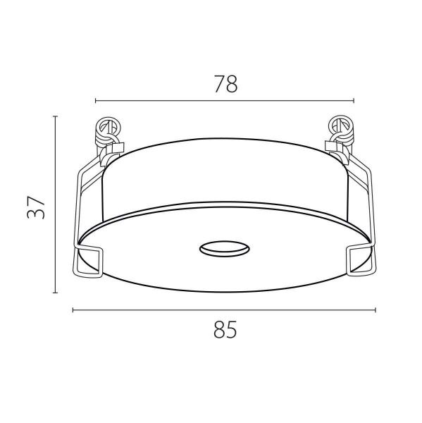Рамка встраиваемая плоская д/светильников 0742х6 Spira Lightstar 074206-12