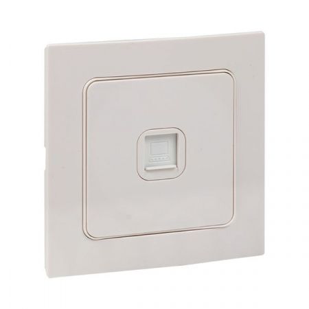 Стокгольм Механизм Розетки RJ-45 1-местной белый EKF PROxima