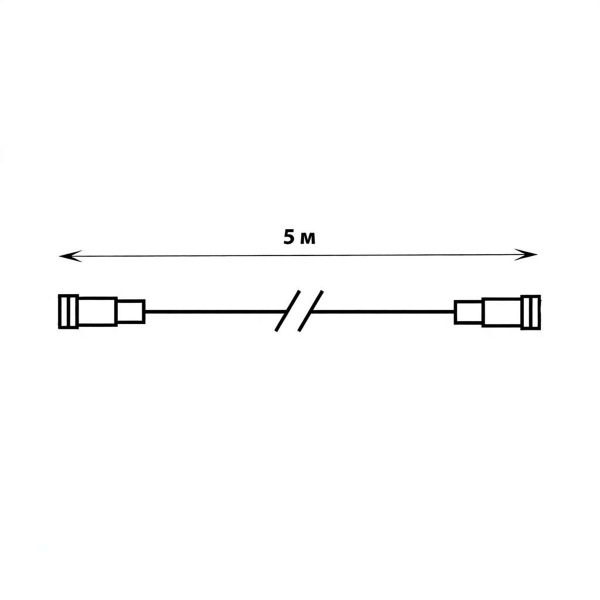 Удлинитель для гирлянд Uniel UCX-F90 E/5M/WH UL-00013226