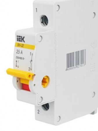 Выкл. нагрузки 1П  25А  IEK  ВН-32