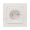 Стокгольм Механизм Розетки 1-местной б/з 10 А автоматические клеммы белый с защ. штор. EKF PROxima