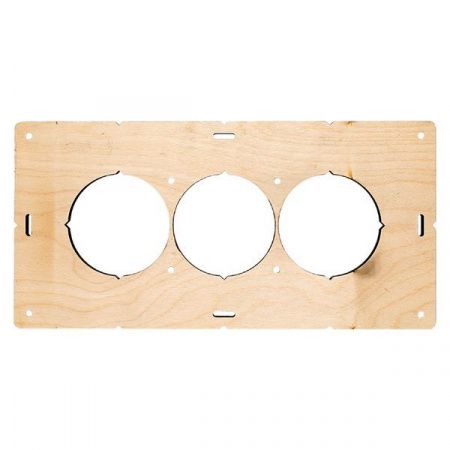 Шаблон для подрозетников c 3 отв. диам. 68 мм EKF Expert